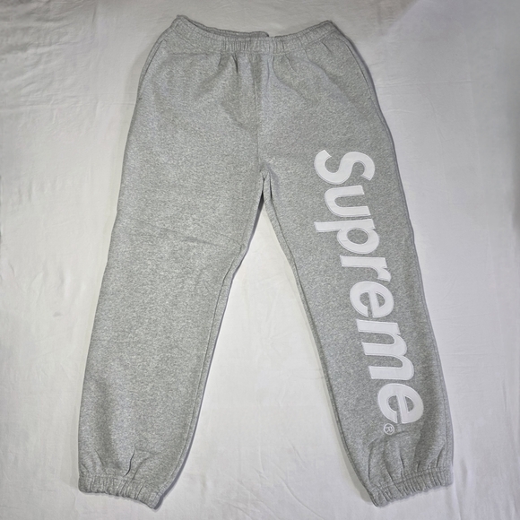 Supreme Grey Sweatpants - Picture 1 of 8